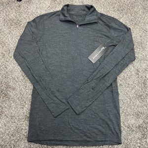 banded‎ jacket womens medium grey quarter zip pullover hunting outdoor casual